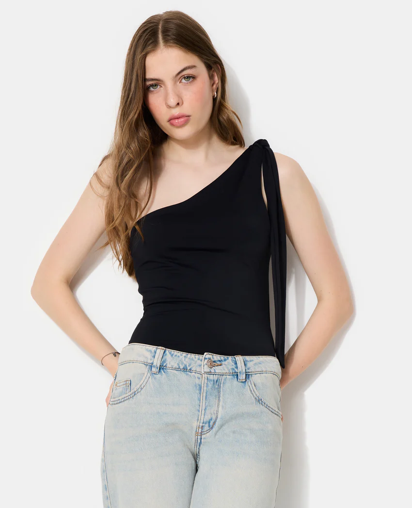 Pimkie Top asymétrique avec nœud sur épaule