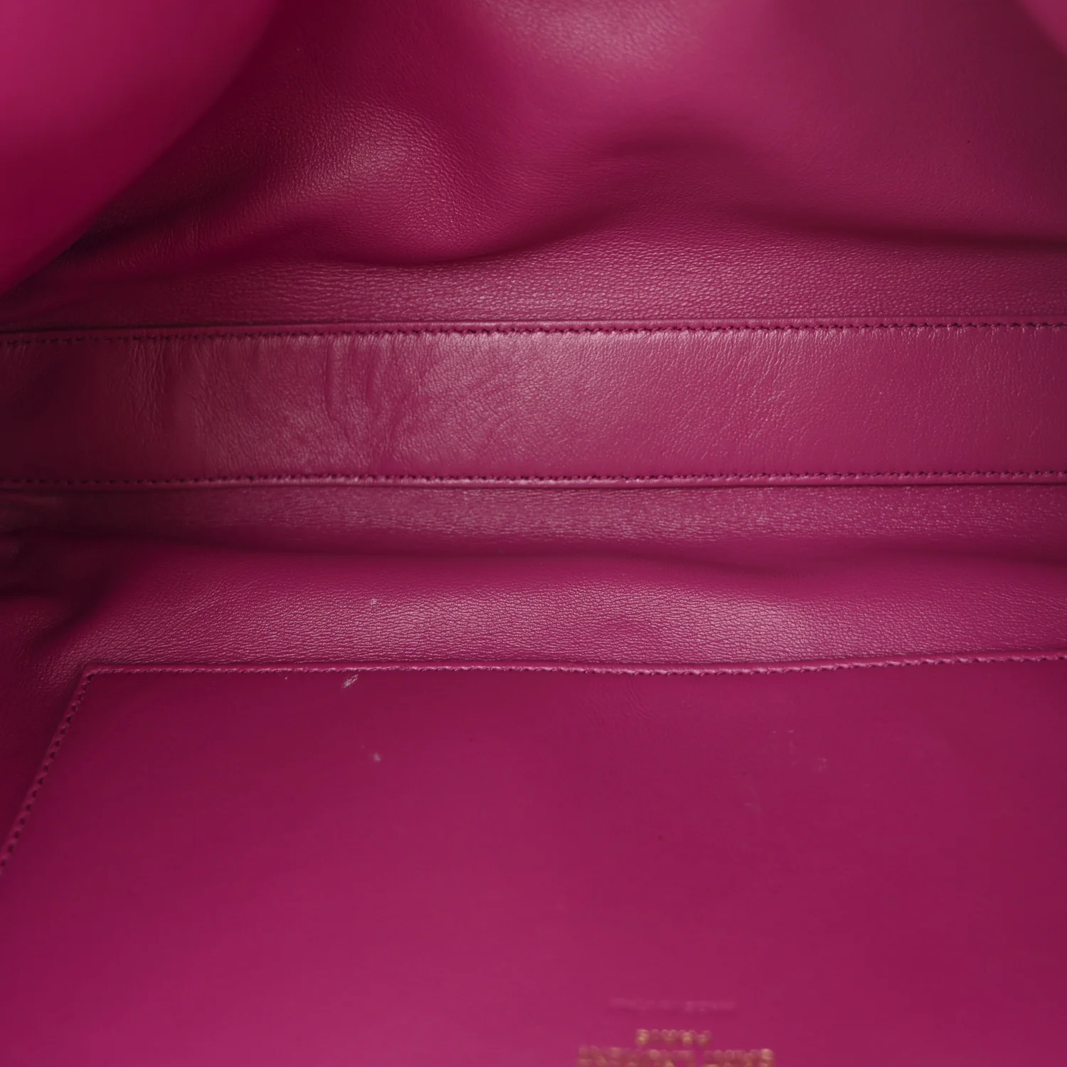 Smooth Calfskin Suede Medium Reversible Monogram Kate Satchel Rose Rubis - Top Club