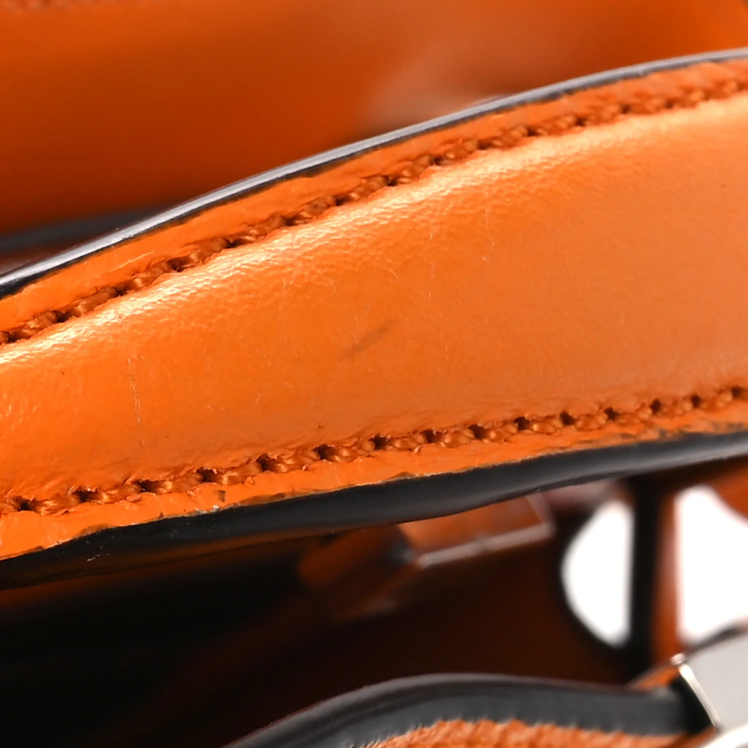 Cuoio Romano Vitello Cover Bi-Color Peekaboo I See U X Cross Satchel Orange - Top Club