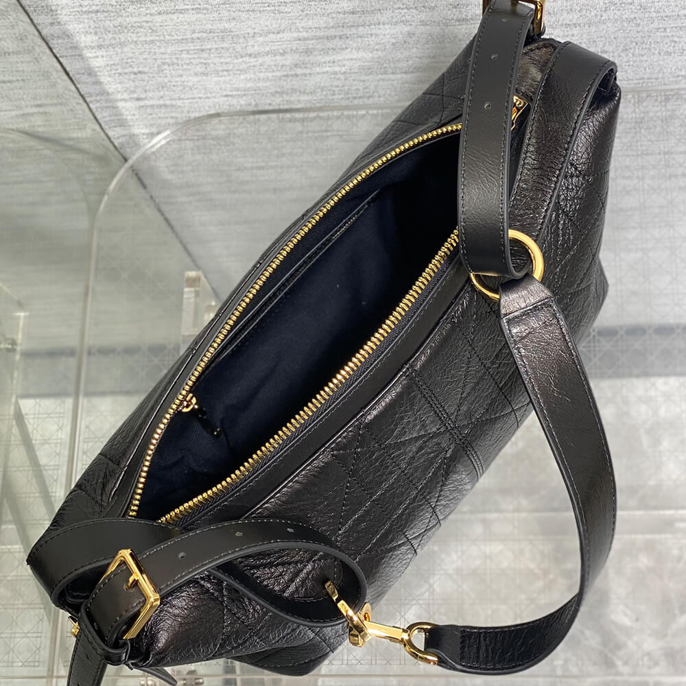 Small D-Journey Bag in Shiny Goatskin(HIGH-END GRADE) - Top Club
