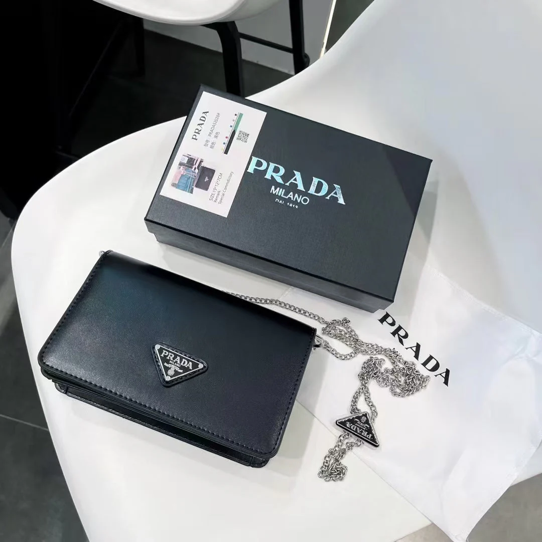 pra retro shiny small square bag - Top Club
