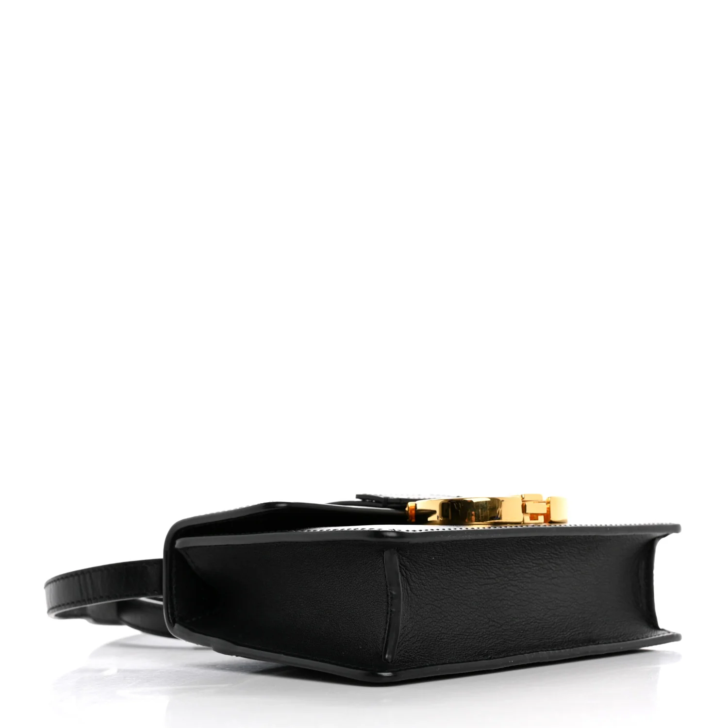 Smooth Calfskin Micro 30 Montaigne Flap Bag Black - Top Club