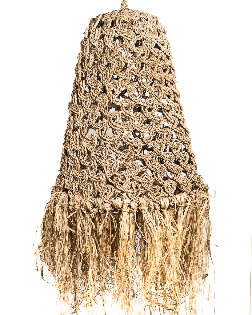 Seagrass hanglamp Banjar met raffia