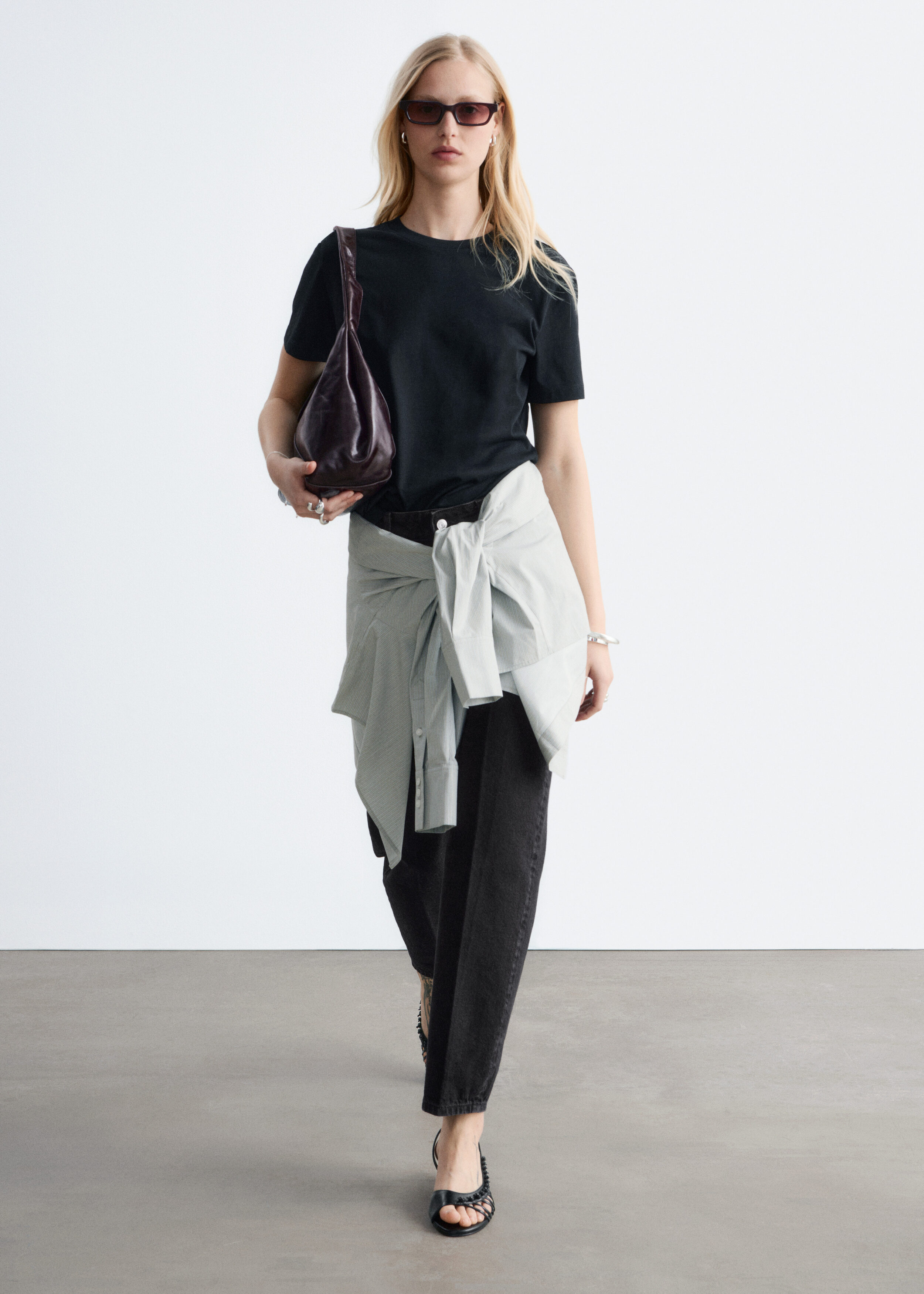 & Other Stories COTTON CREW-NECK T-SHIRT