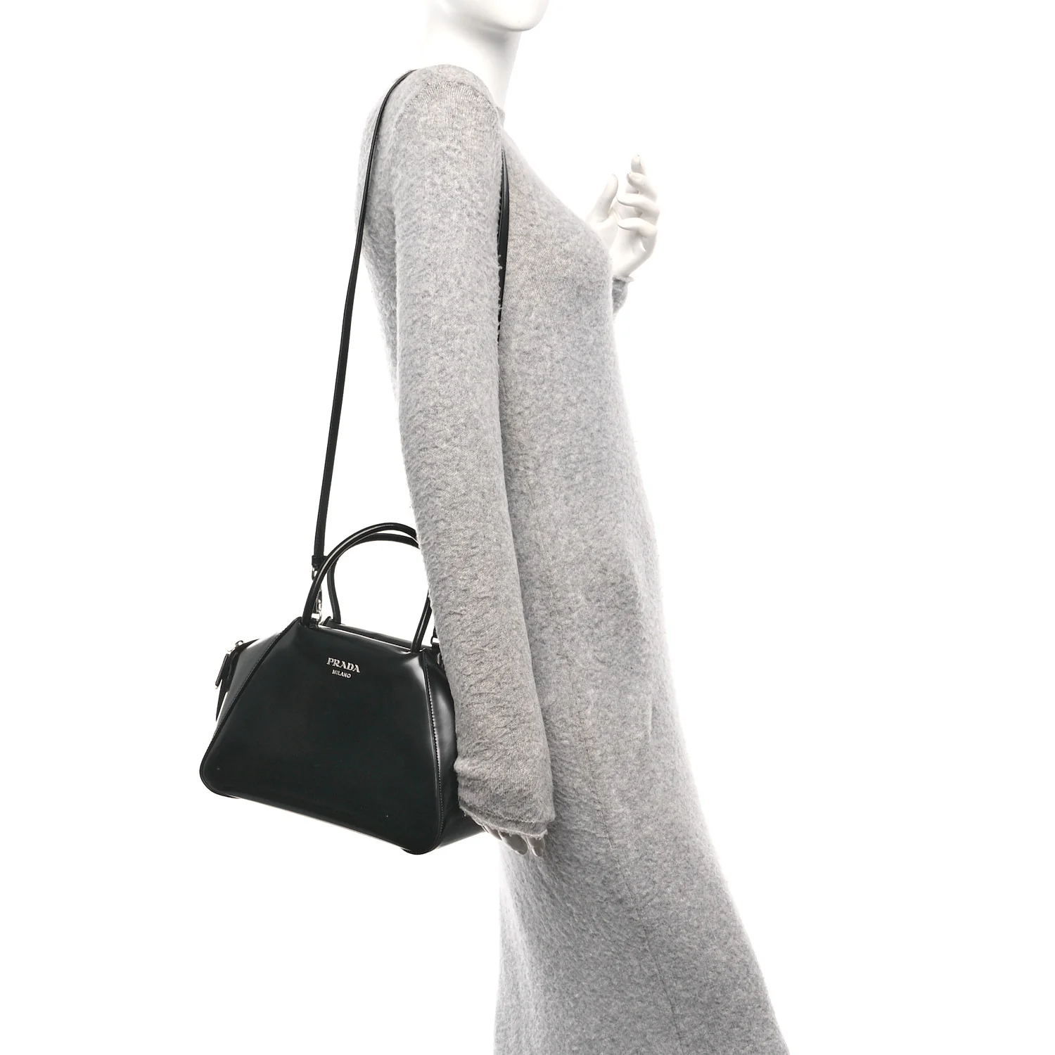 Spazzolato Small Supernova Handbag Black
