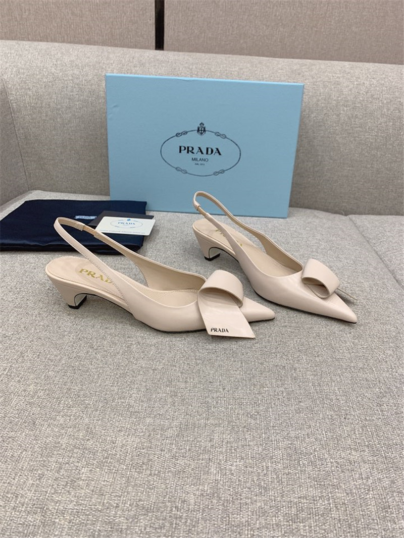 prada catwalk new cat heel origami back empty shoes - Sneaker Replica Workshop