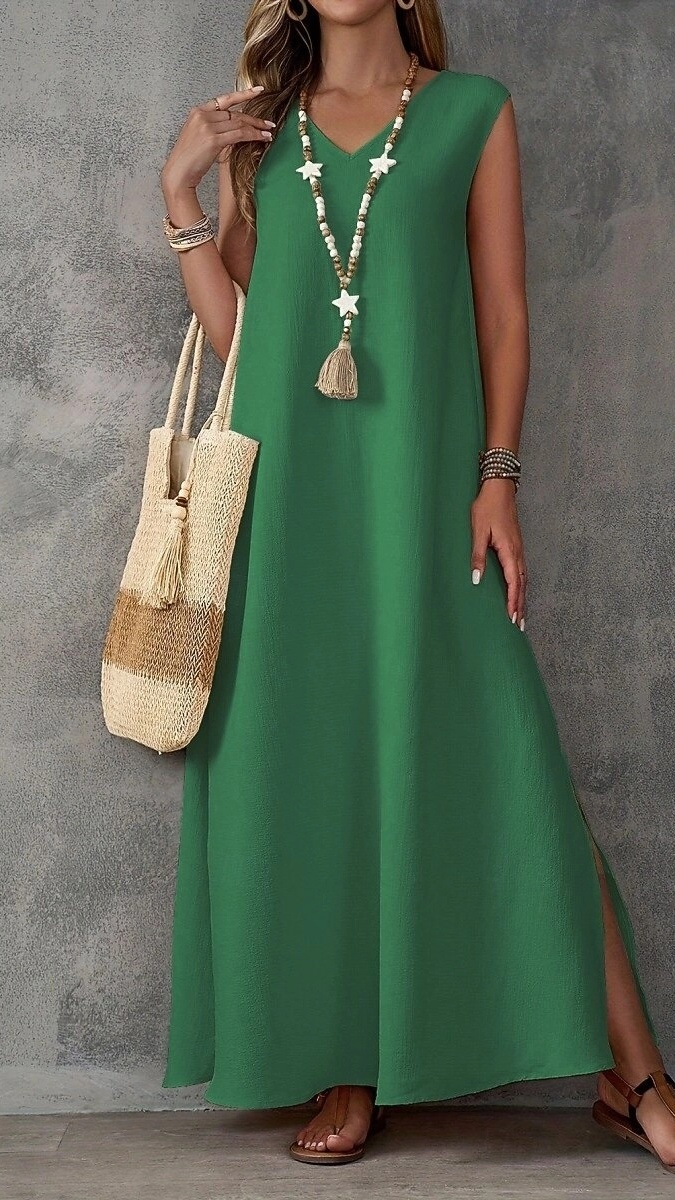 Women's Elegant Long A-Line Dress - Nordfashionstorm - Women's Clothing, Fashion for You - Nordfashionstorm.com