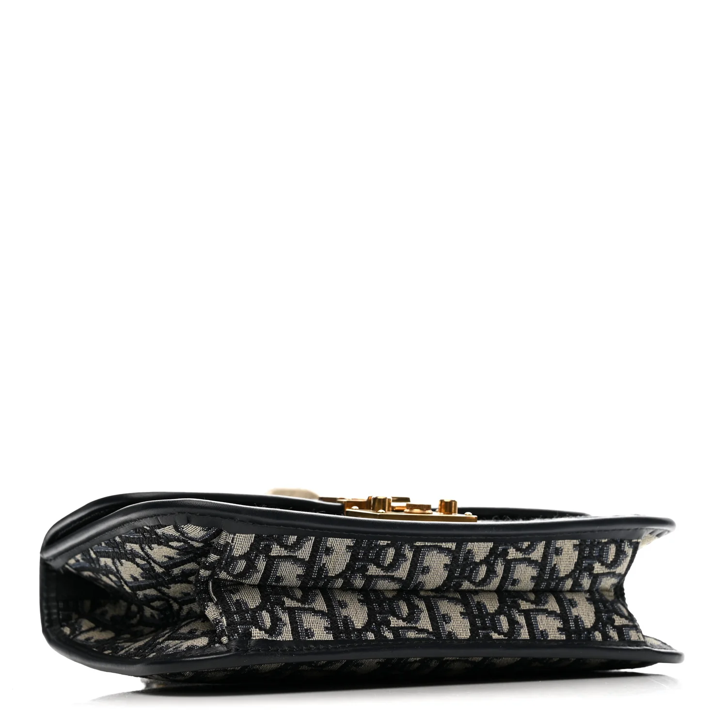 Oblique Small DiorAddict Flap Bag Navy Blue - Top Club