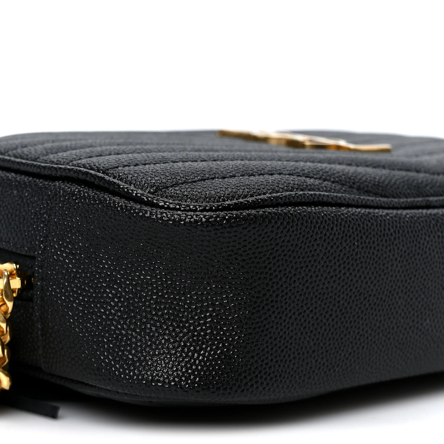 Grain De Poudre Matelasse Monogram Mini Lou Camera Bag Black - Top Club