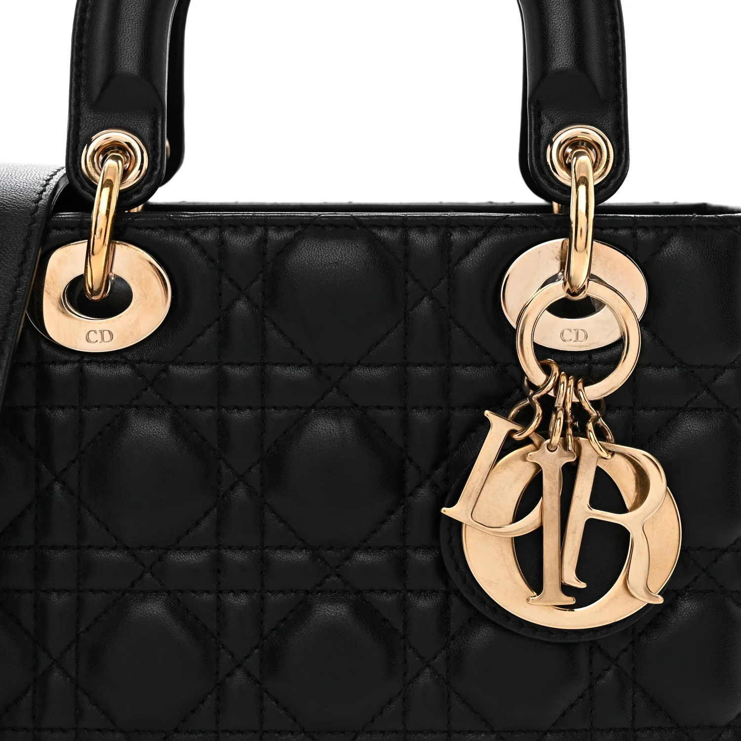 Lambskin Cannage Small My ABCDior Lady Dior Black - Top Club