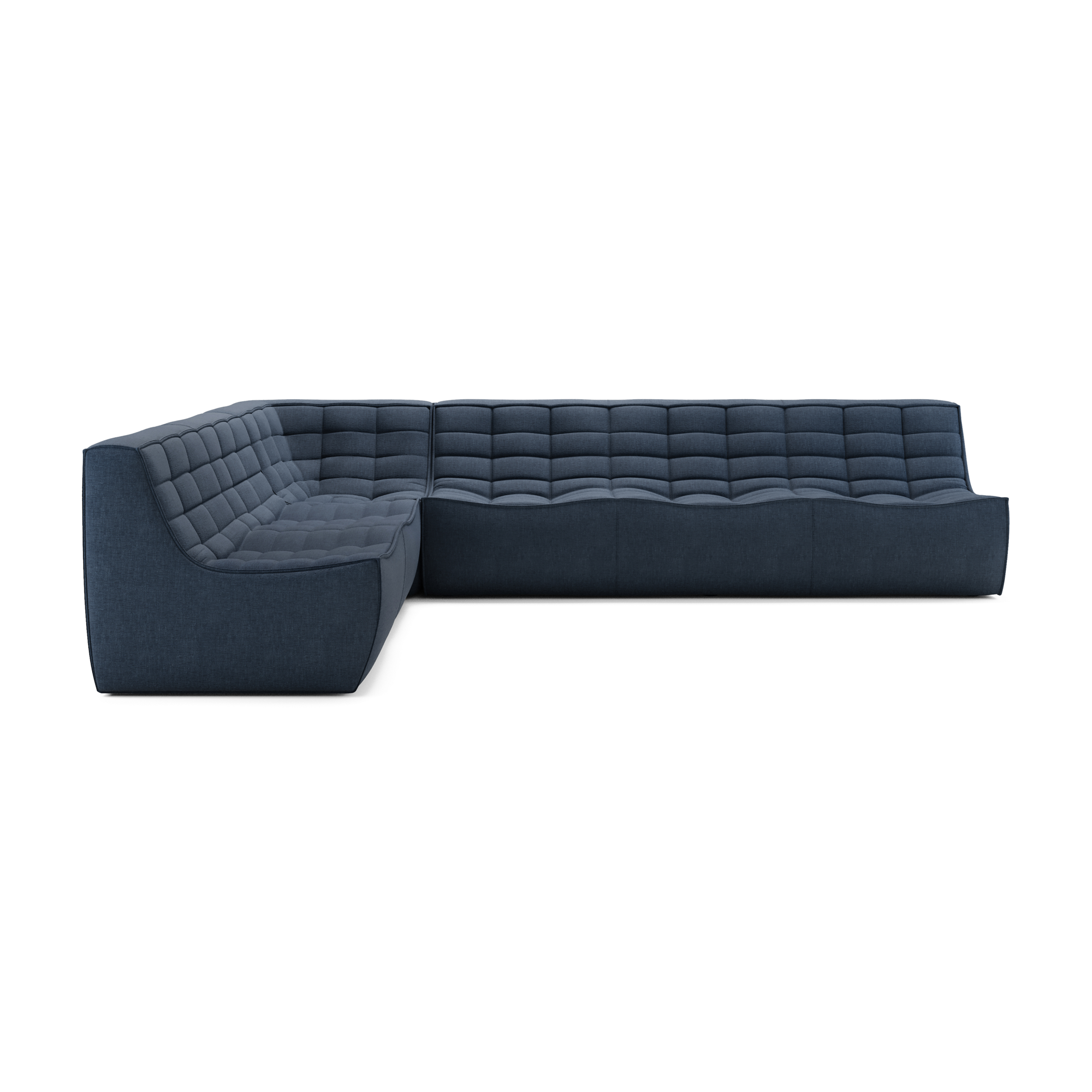 Modulaire bank N701 graphite set 2+3 seat, 90° rechte hoek
