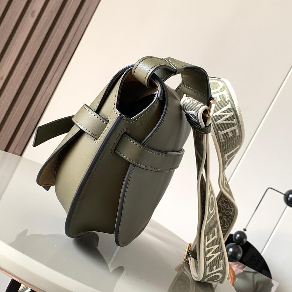 Loewe Small Gate bag in soft calfskin and jacquard - Top Club