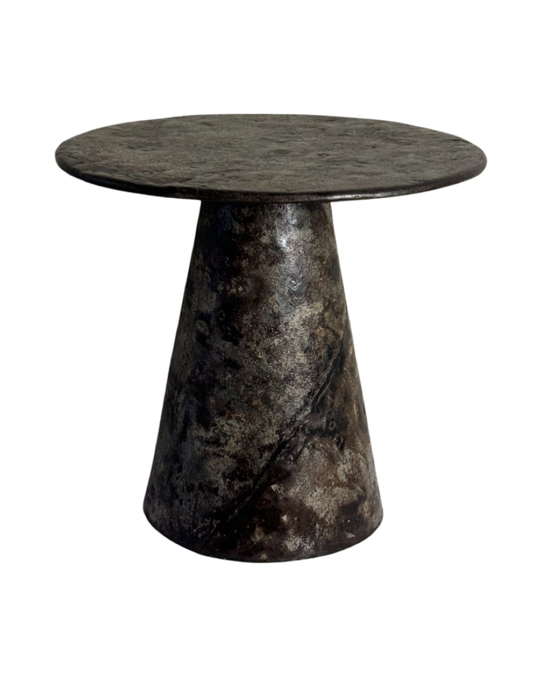 Salontafel rond ijzer Ronde salontafel ijzer 60x60x55