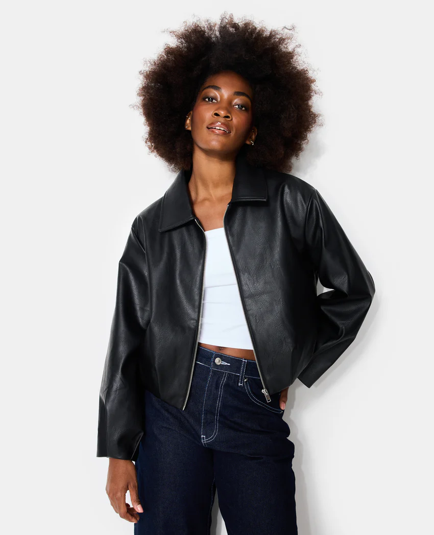 Pimkie Blouson en simili forme boule