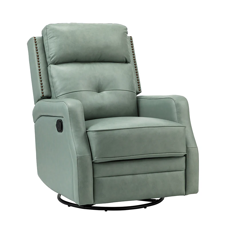 Benito 28.74" Wide Genuine Leather Swivel Rocker Recliner