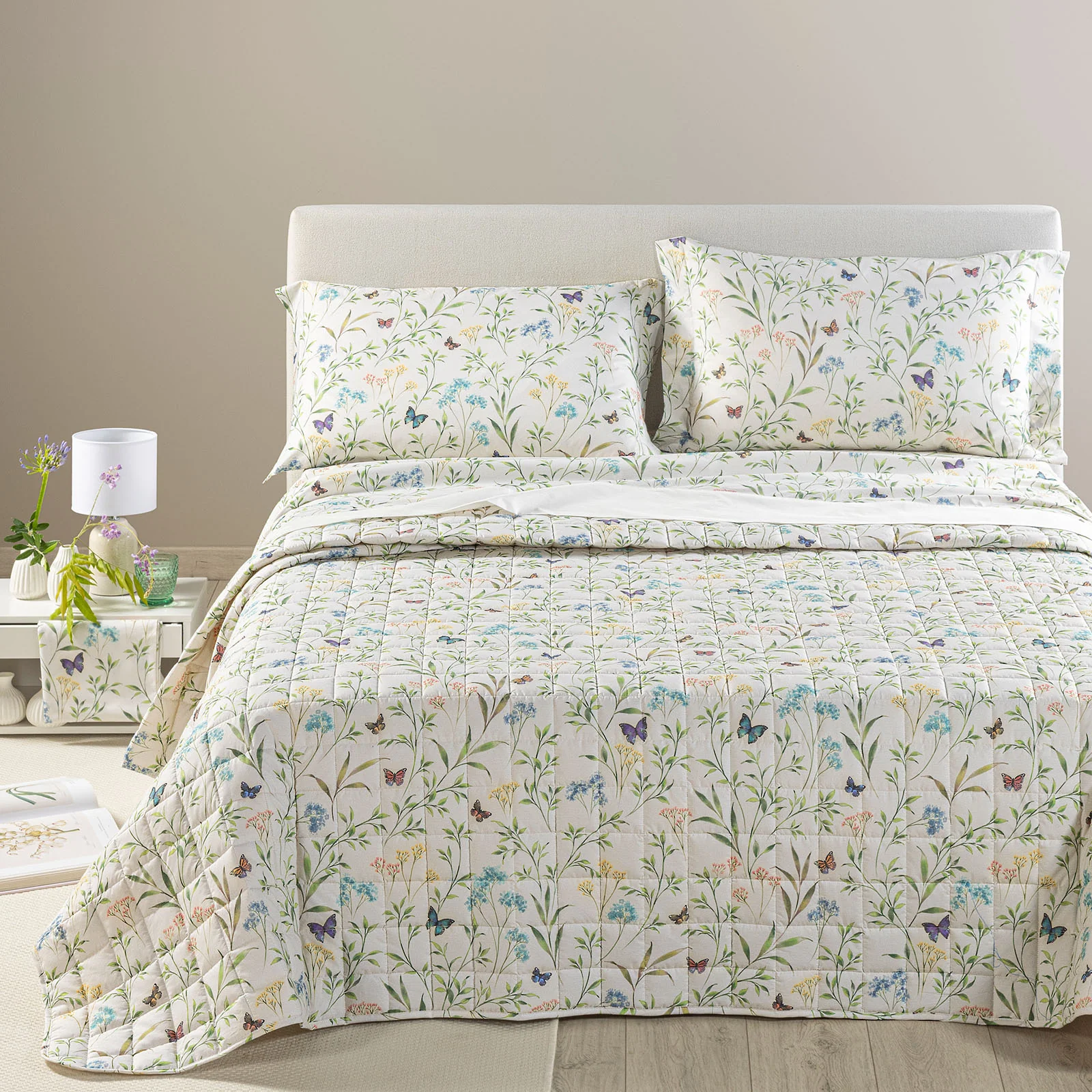 Copriletto Trapuntato In Percalle Armonie Matrimoniale Unica Primanatura