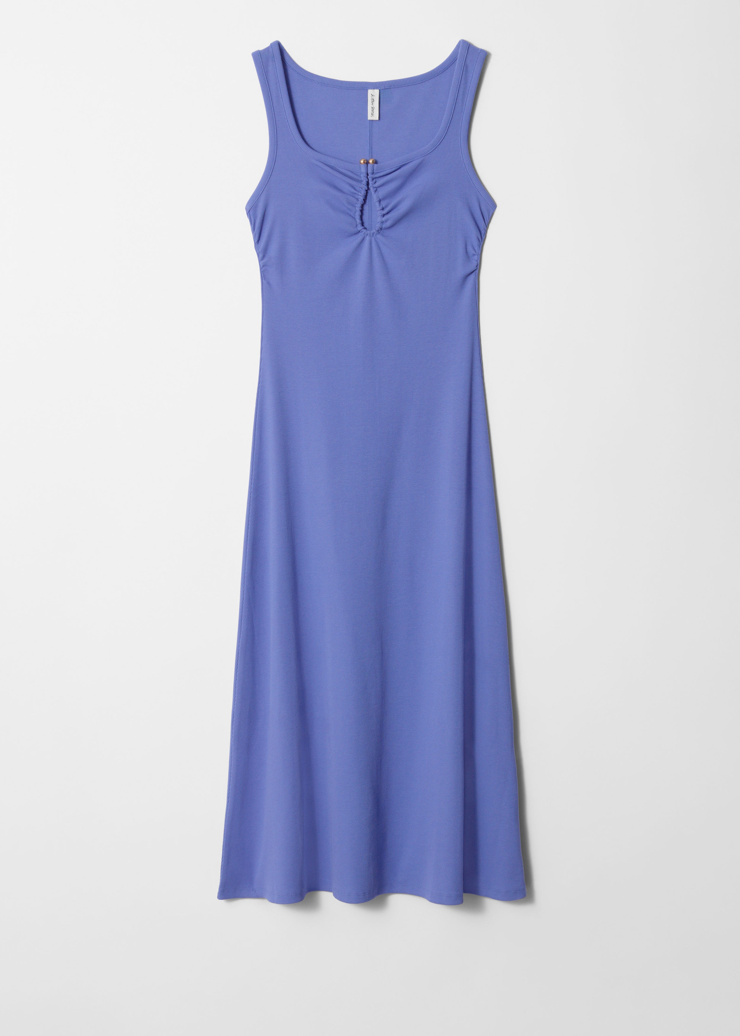 & Other Stories BUCKLE-DETAILED MIDI DRESS