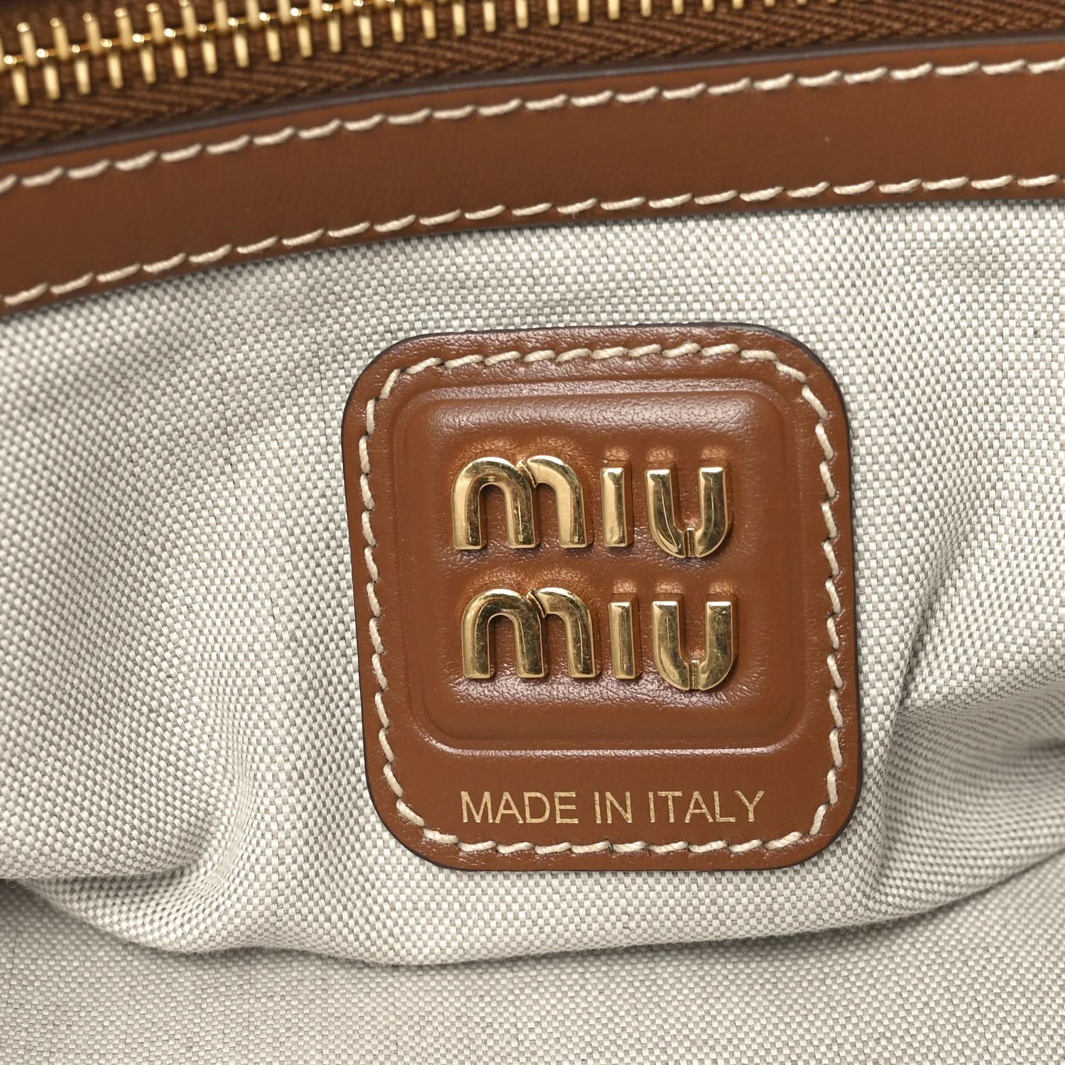 Canvas Ivy Bag Beige Brandy - Top Club