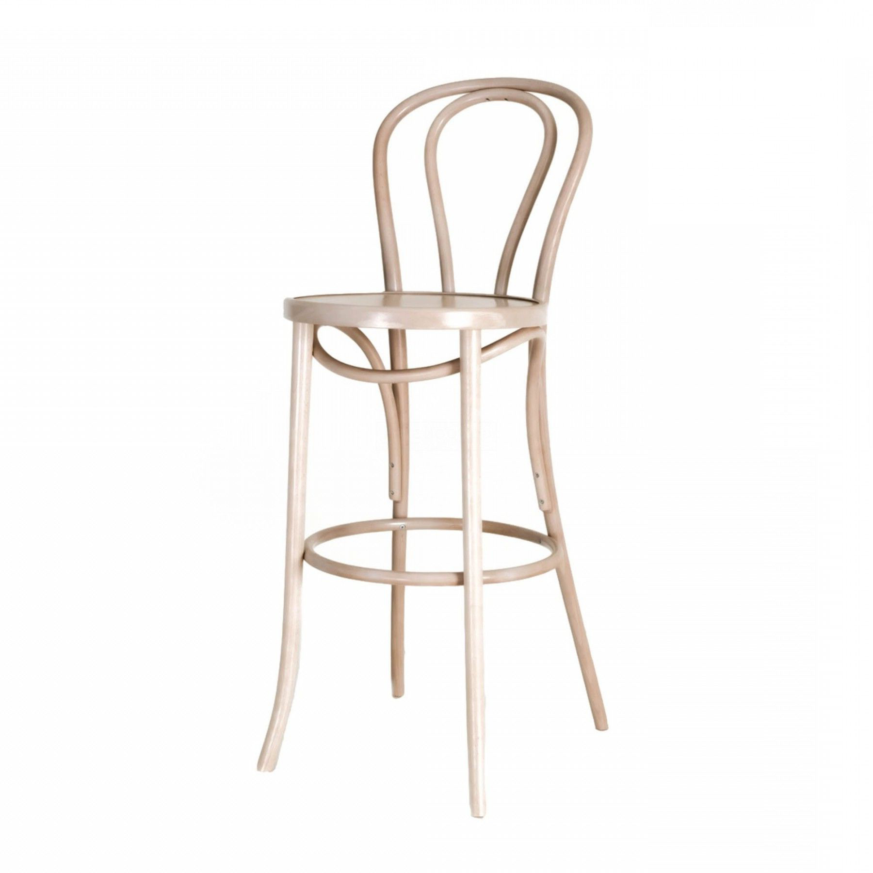 Vienna kruk whitewash - 75 cm