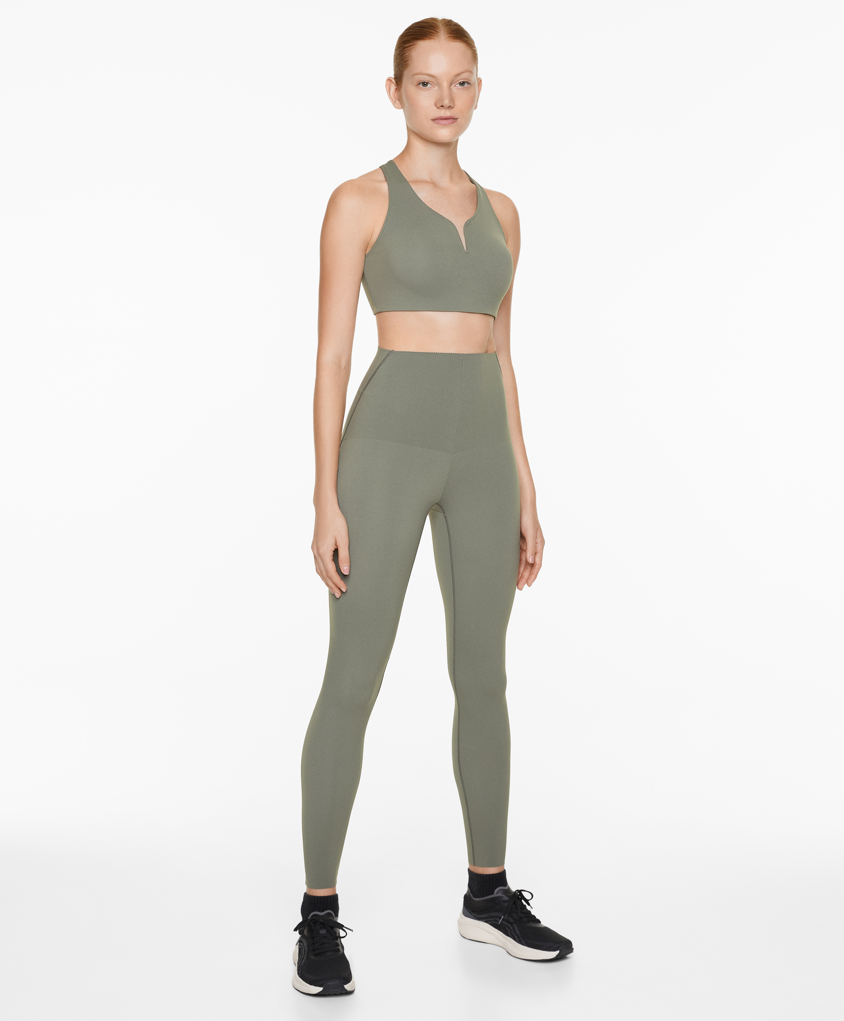 OYSHO Compressive core control ankle-length leggings