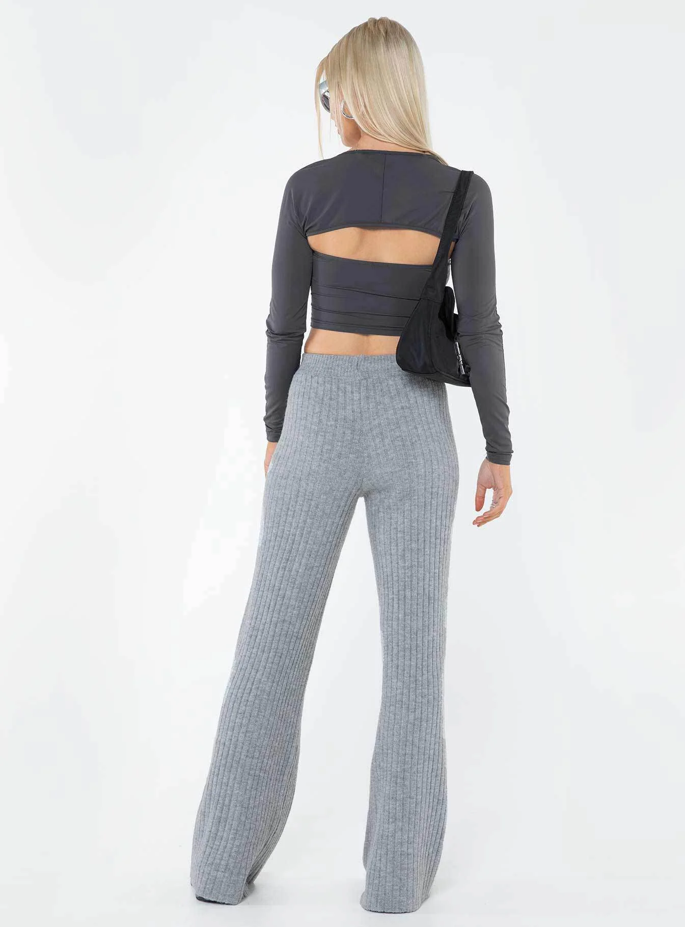 Montana Knit Pants Grey Marle