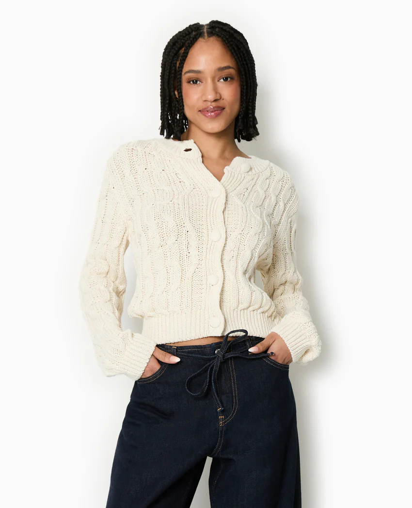 Pimkie Gilet en maille torsadée