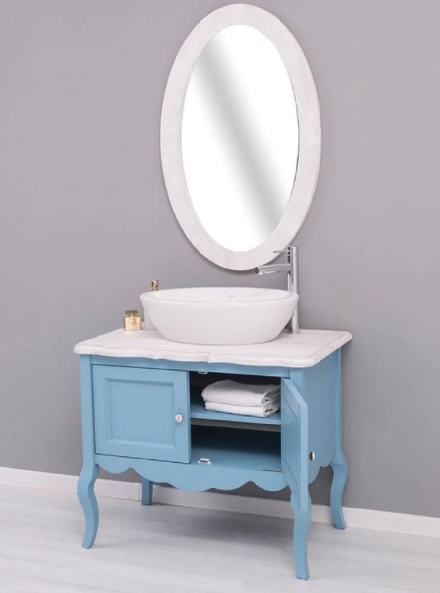 Country house style bathroom set light blue / light gray - country house style bathroom furniture