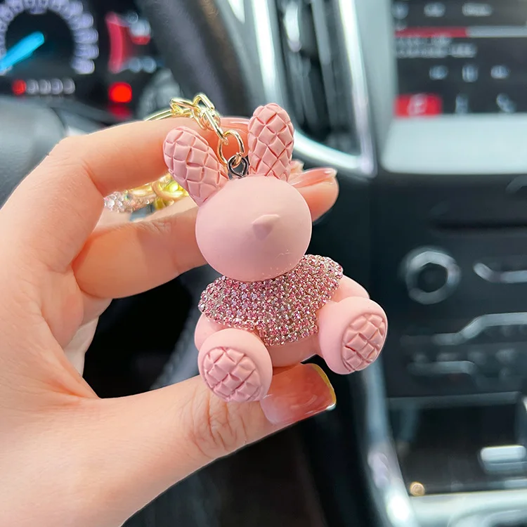 Bunny Keychain (Gold Edges)
