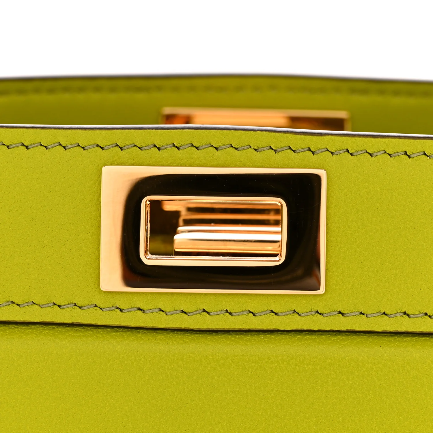 Shiny Nappa Petite Peekaboo I SEE U Satchel  Wasabi - Top Club
