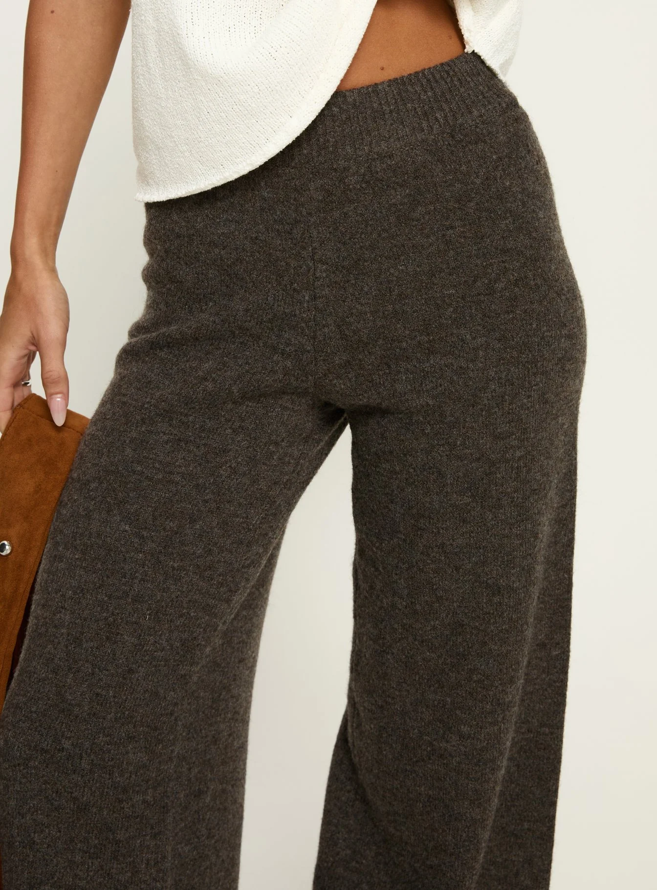 Karee Knit Pants Brown