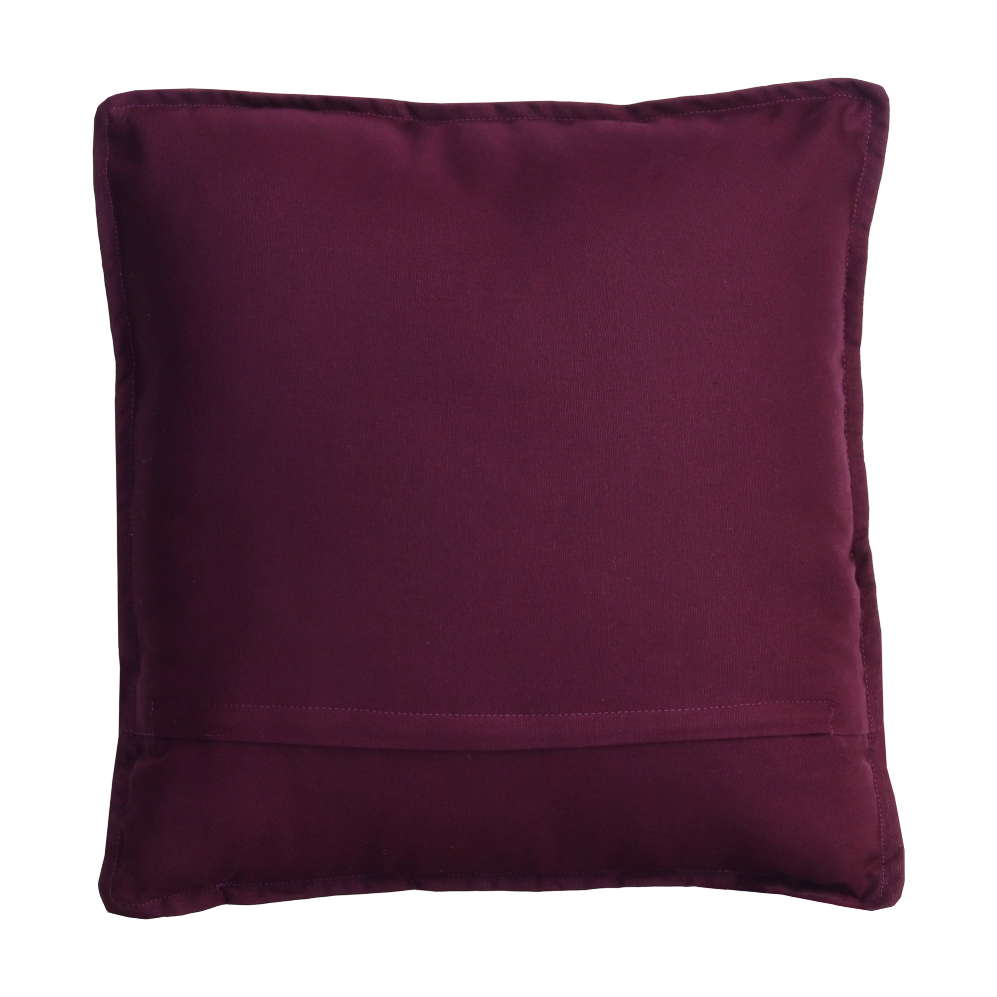 Sierkussen canvas aubergine 47x47 cm