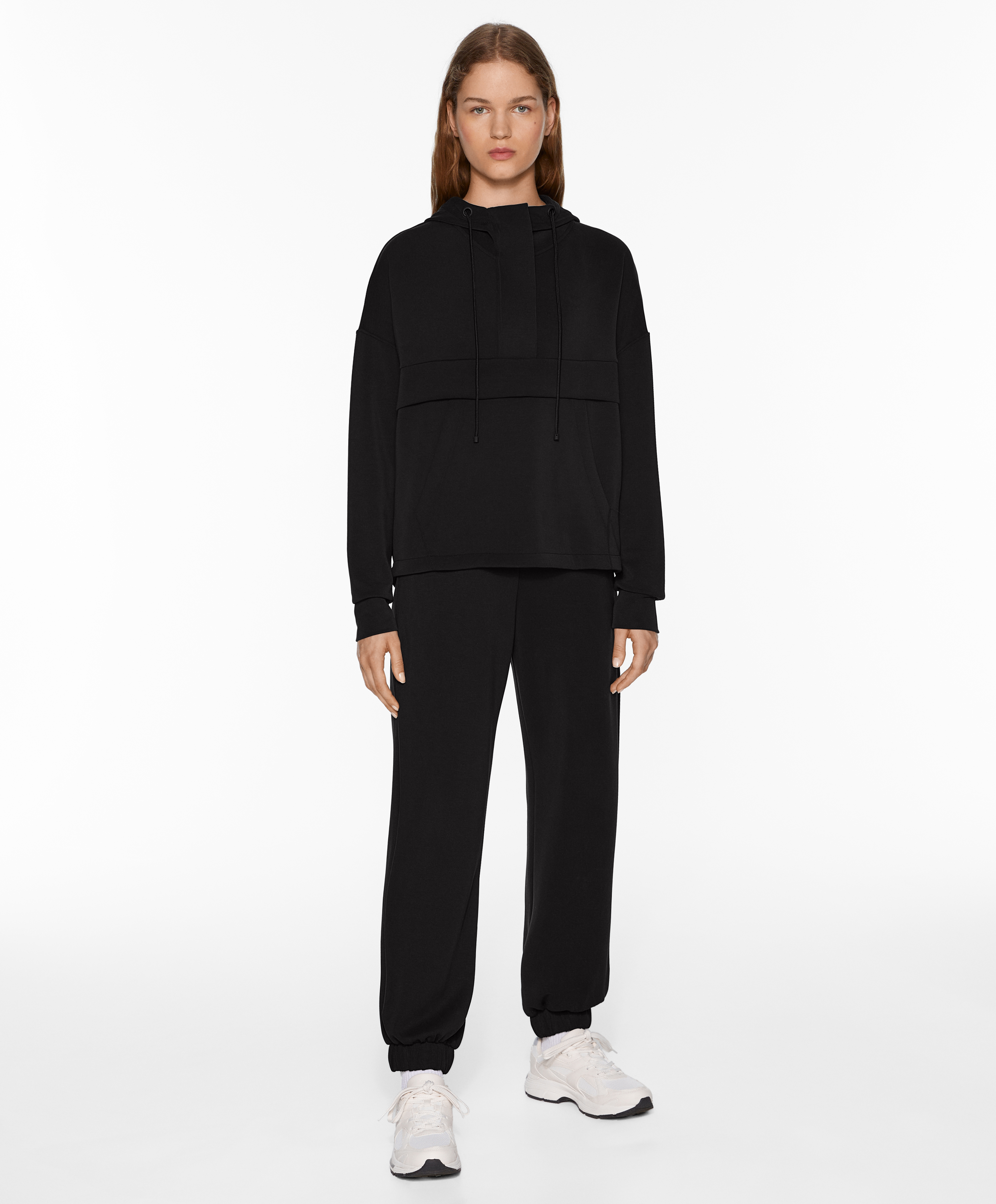 OYSHO Soft-touch sweatshirt with modal and zip