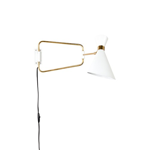 Wandlamp Shady wit