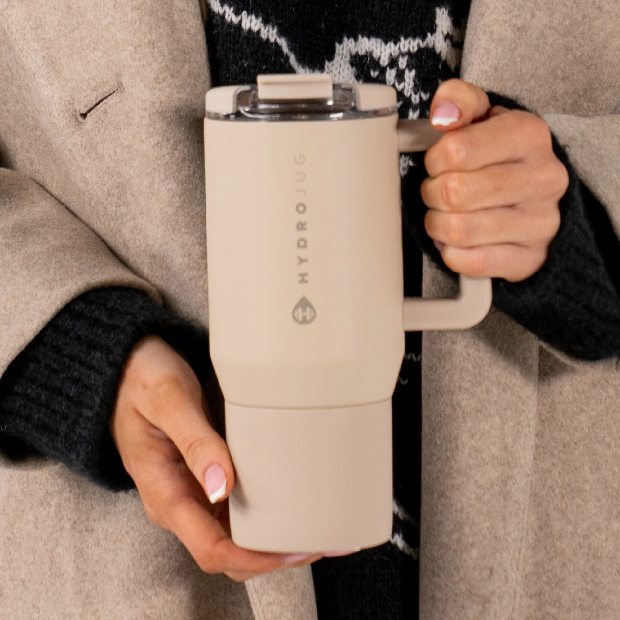 Coffee Traveler FreeSip® Stainless Steel Water Bottle - Dune