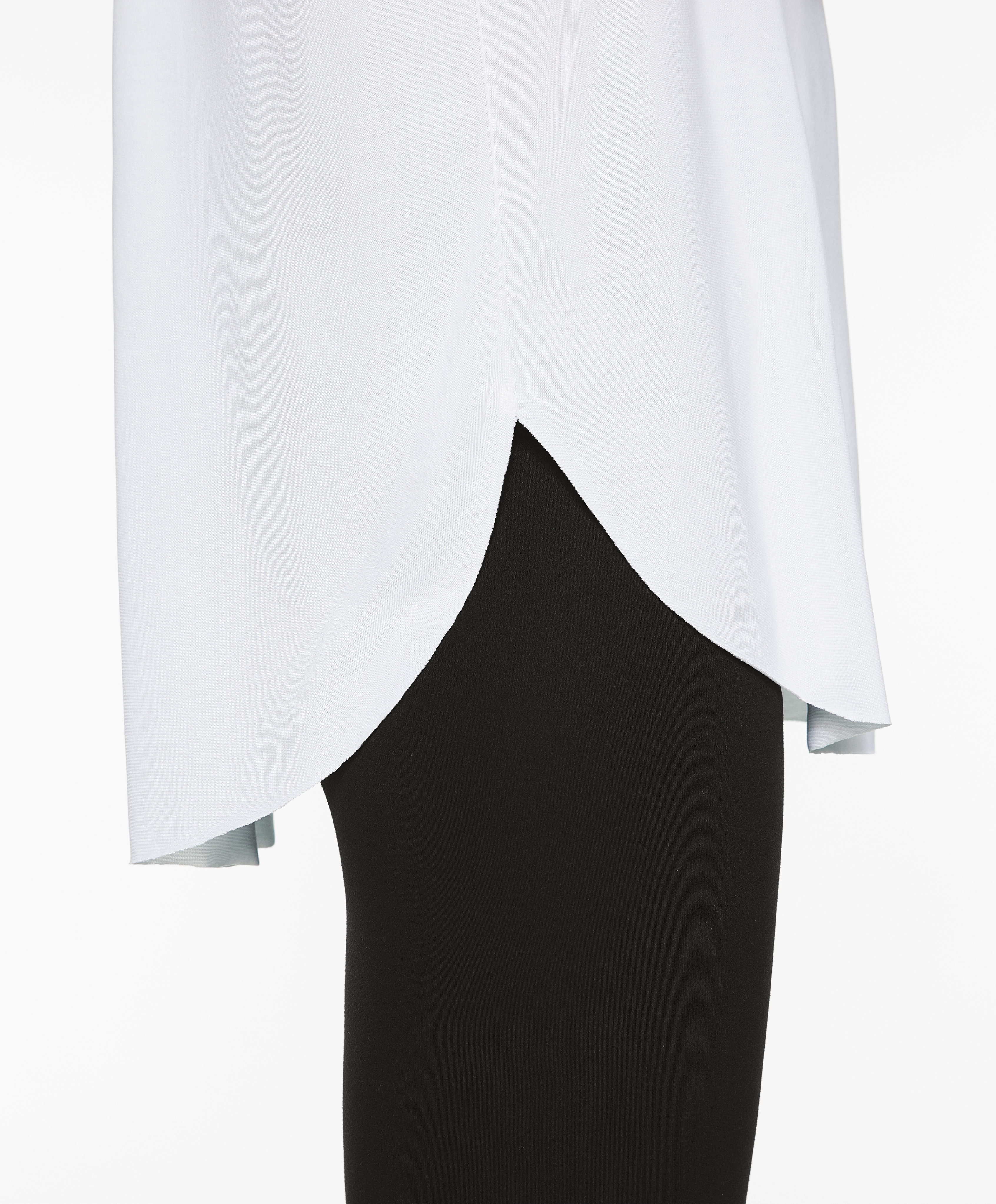 OYSHO Modal blend short-sleeved slogan T-shirt