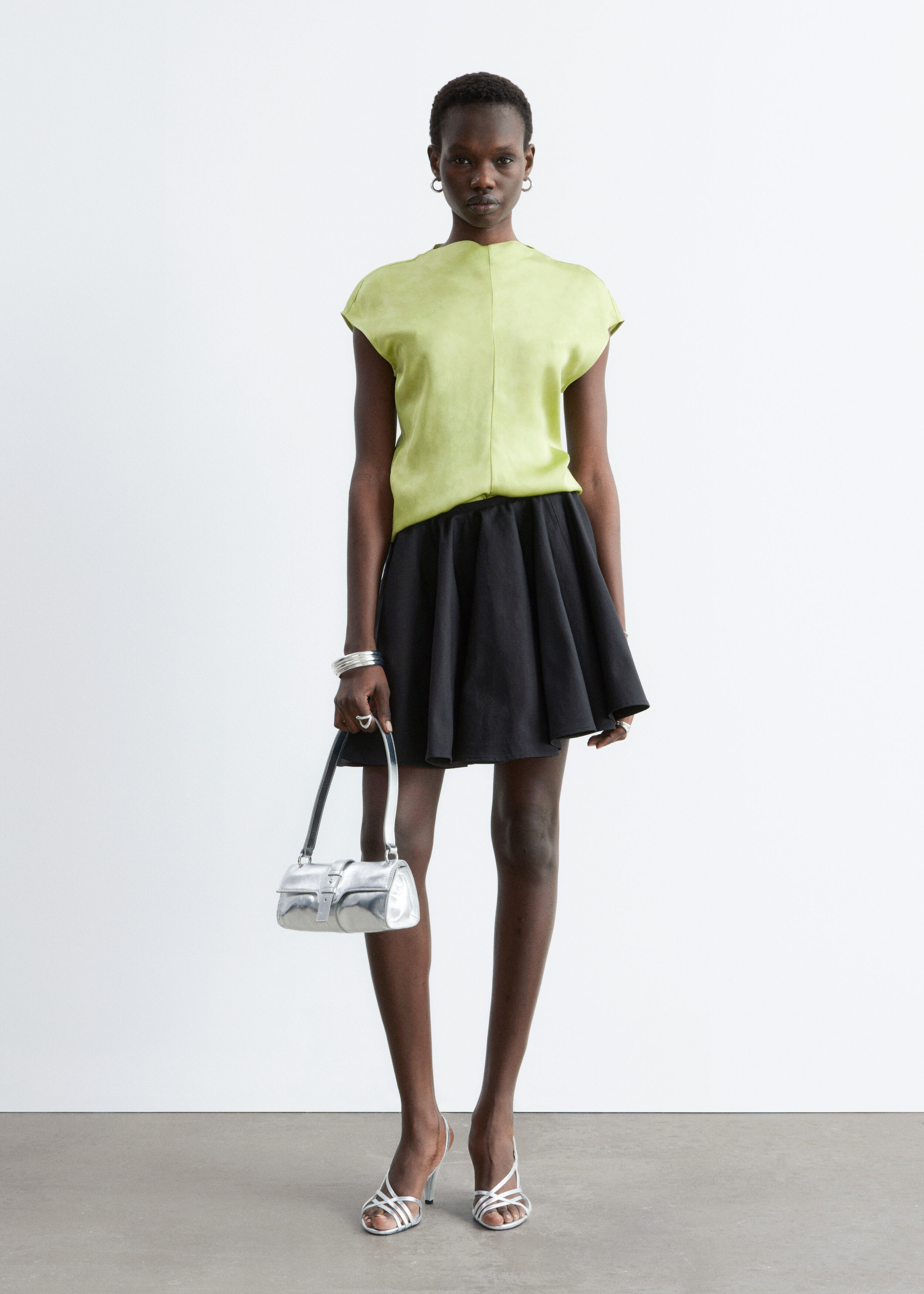 & Other Stories TEXTURED VISCOSE SLEEVELESS TOP