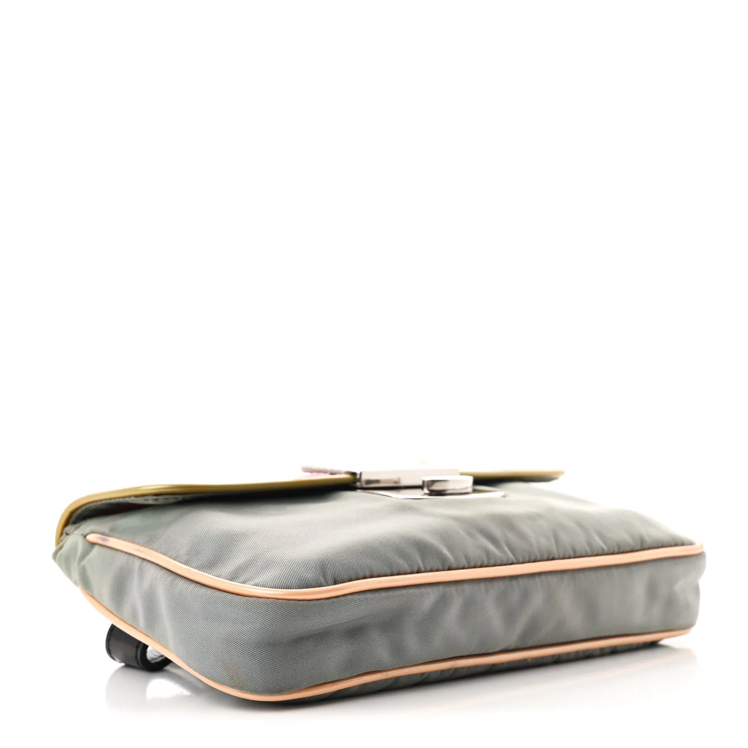 Nylon Vernice Belt Bag Pink Gray - Top Club