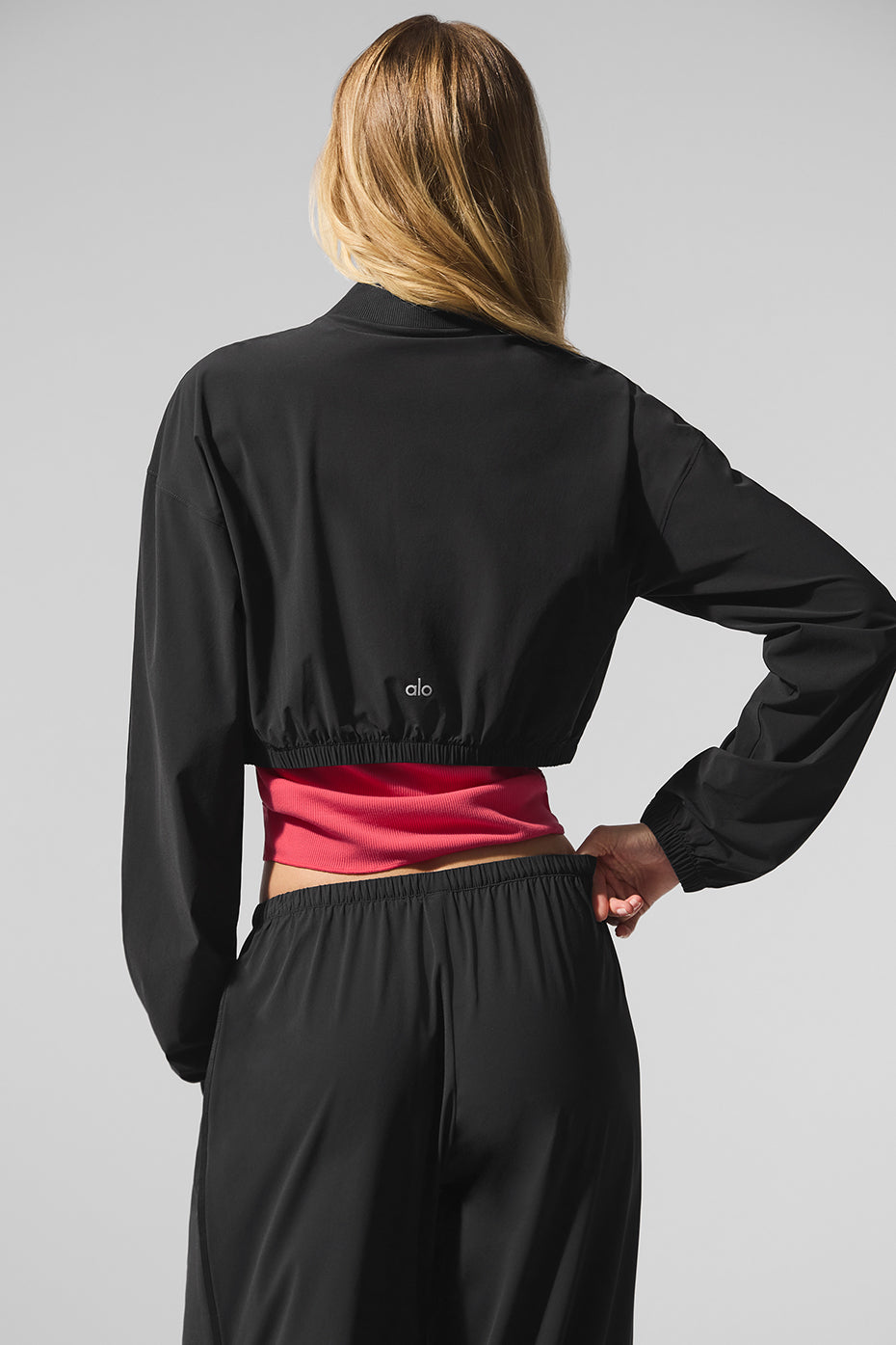 COACH Cropped Breezy Full-Zip Cover Up