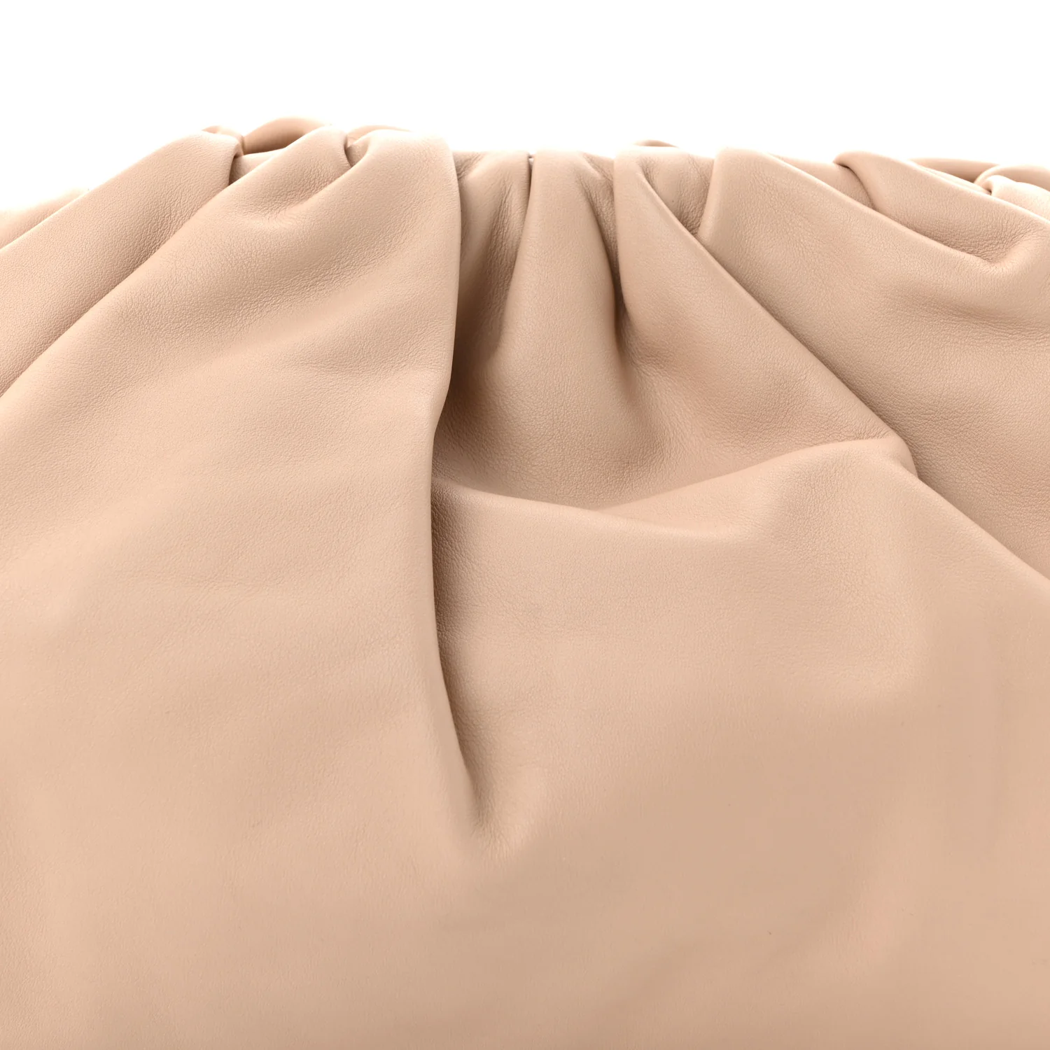 Smooth Butter Calf The Pouch Oversized Clutch Nude - Top Club