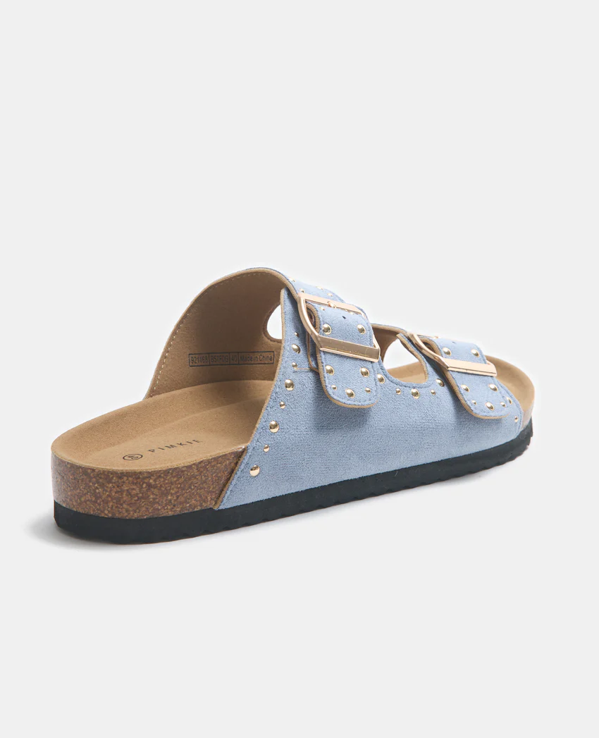 Pimkie Mules 2 brides en suédine avec clous