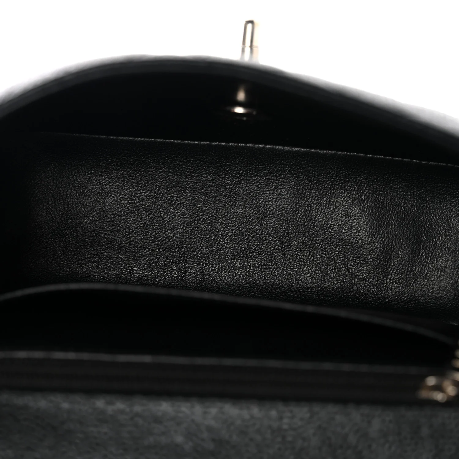 Caviar Quilted Mini Square Flap Black - Top Club