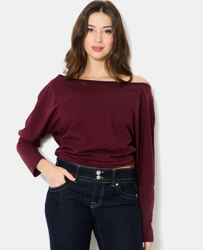 Pimkie Top manches chauve-souris avec étoile contrastée