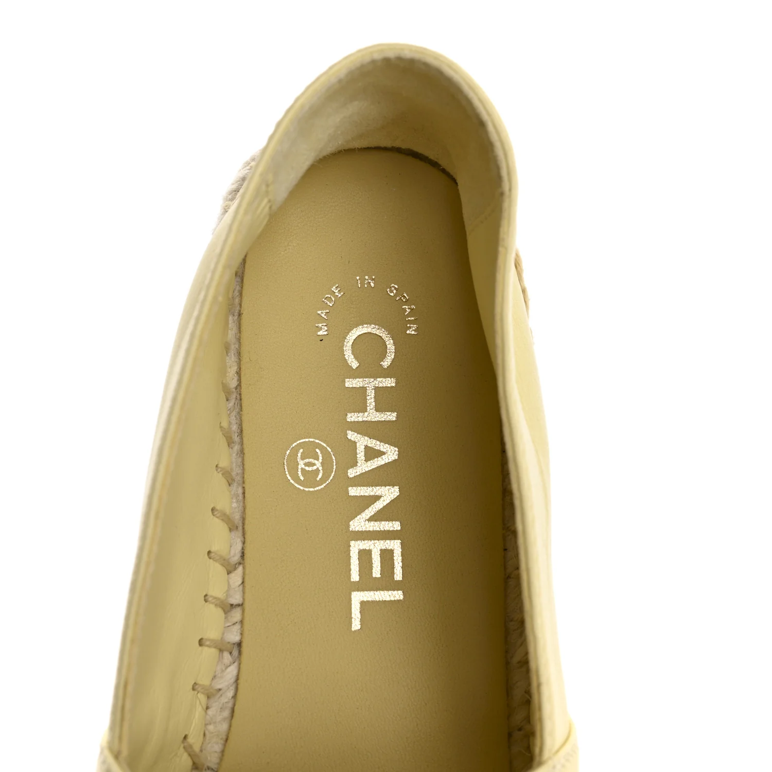 Lambskin CC Espadrilles 36 Yellow - Top Club
