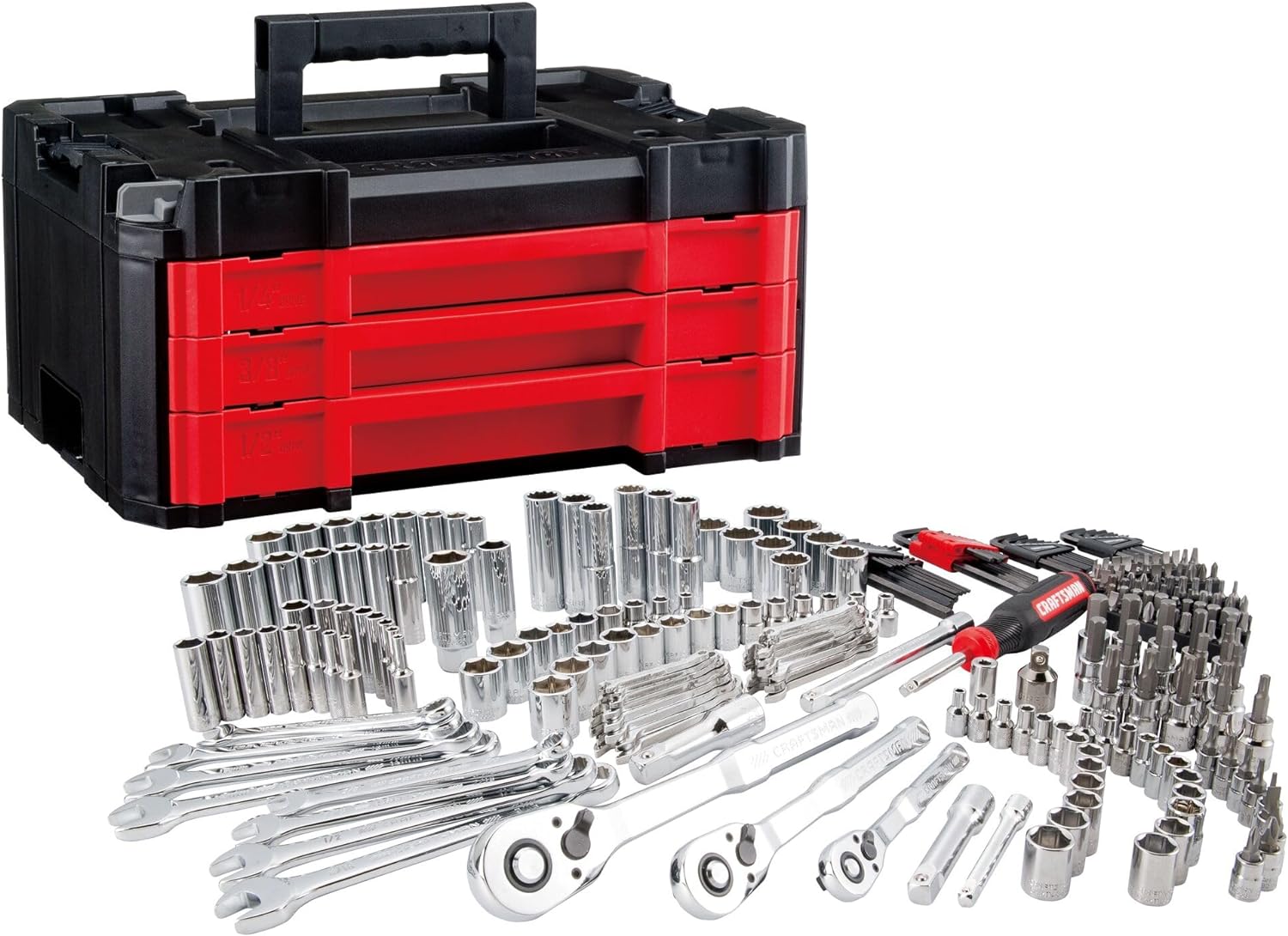 Craftsman VERSASTACK CMMT45309 Set di 262 attrezzi meccanici con 3 cassetti, SAE/sistema metrico