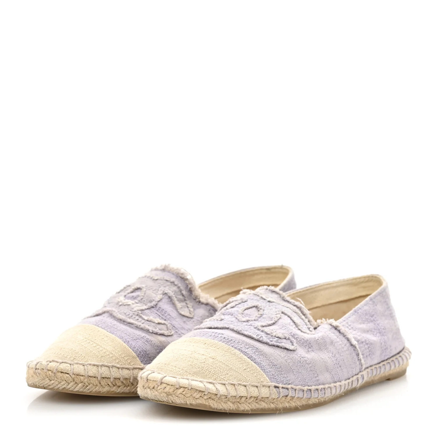 Toile CC Cap Toe Espadrilles 38 Ecru Purple - Top Club