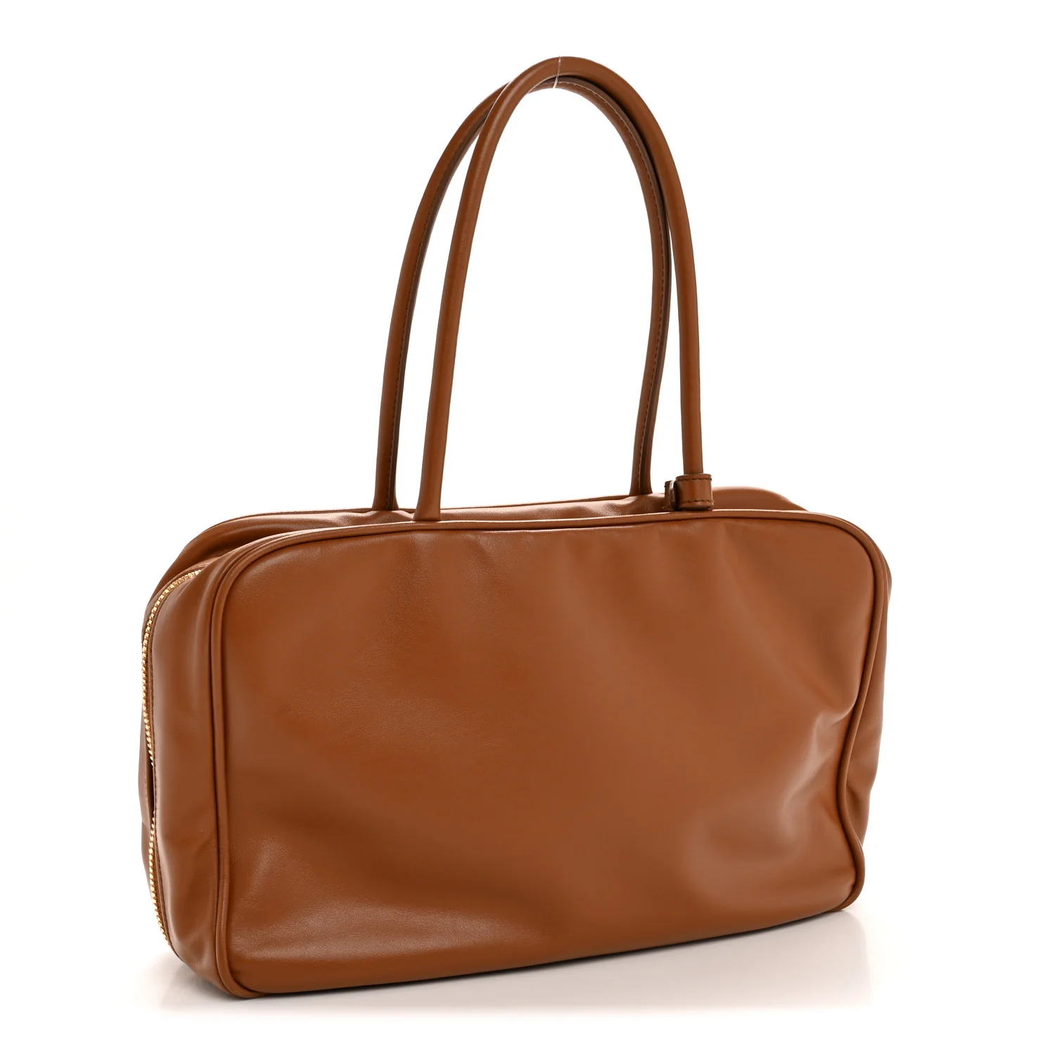 Soft Calf Softy Large Beau Top Handle Bag Cognac - Top Club