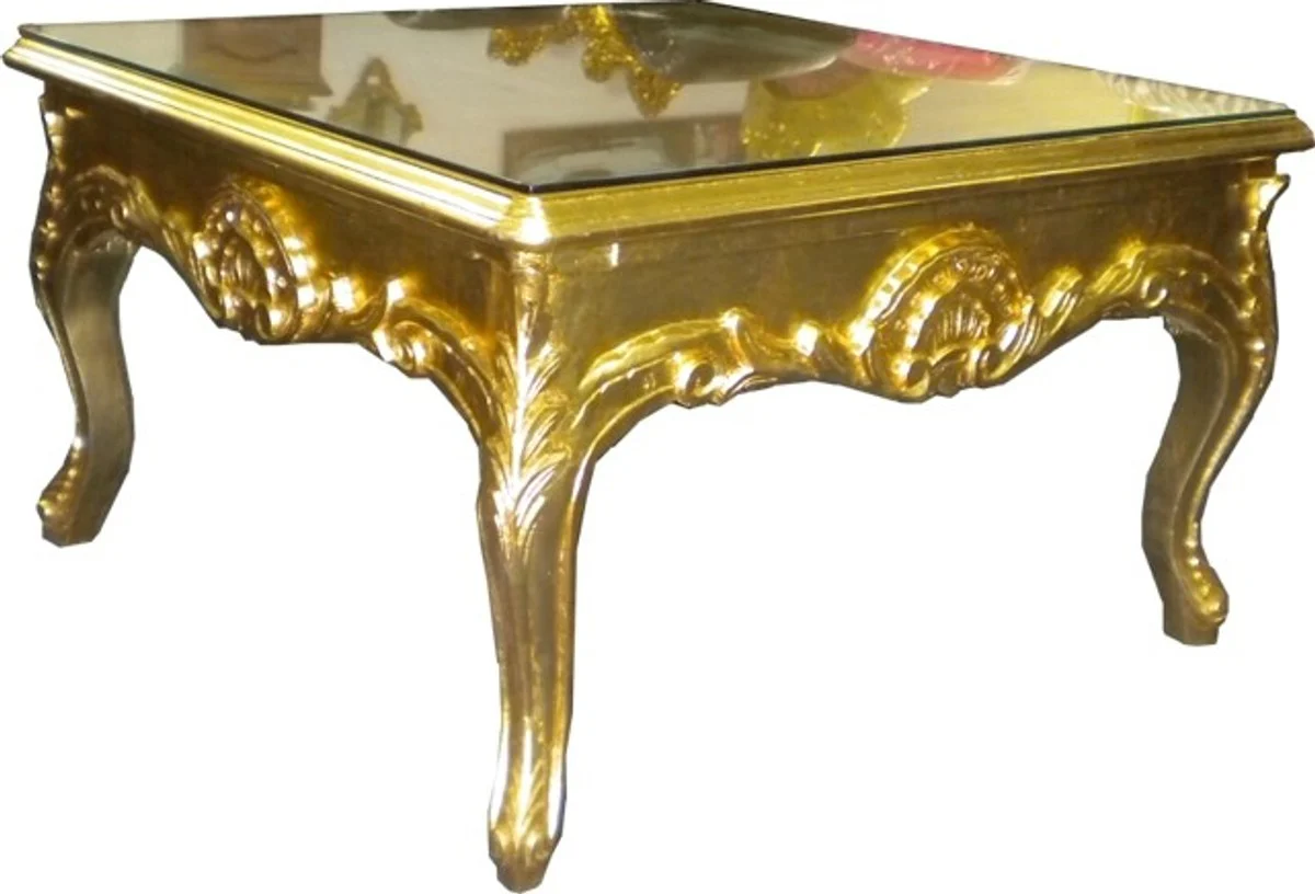 Baroque side table gold - couch table - living room table - coffee table