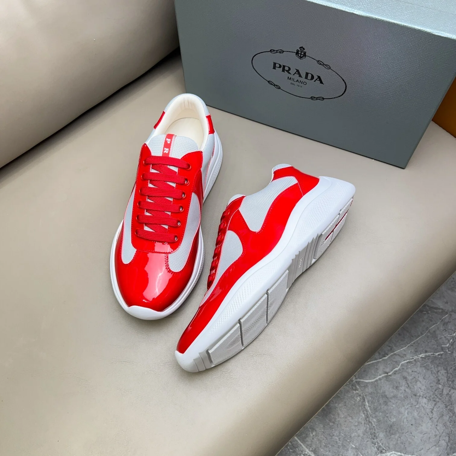 Prada Unisex Sneakers Luxury Fashion Sneakers - Sneaker Replica Workshop
