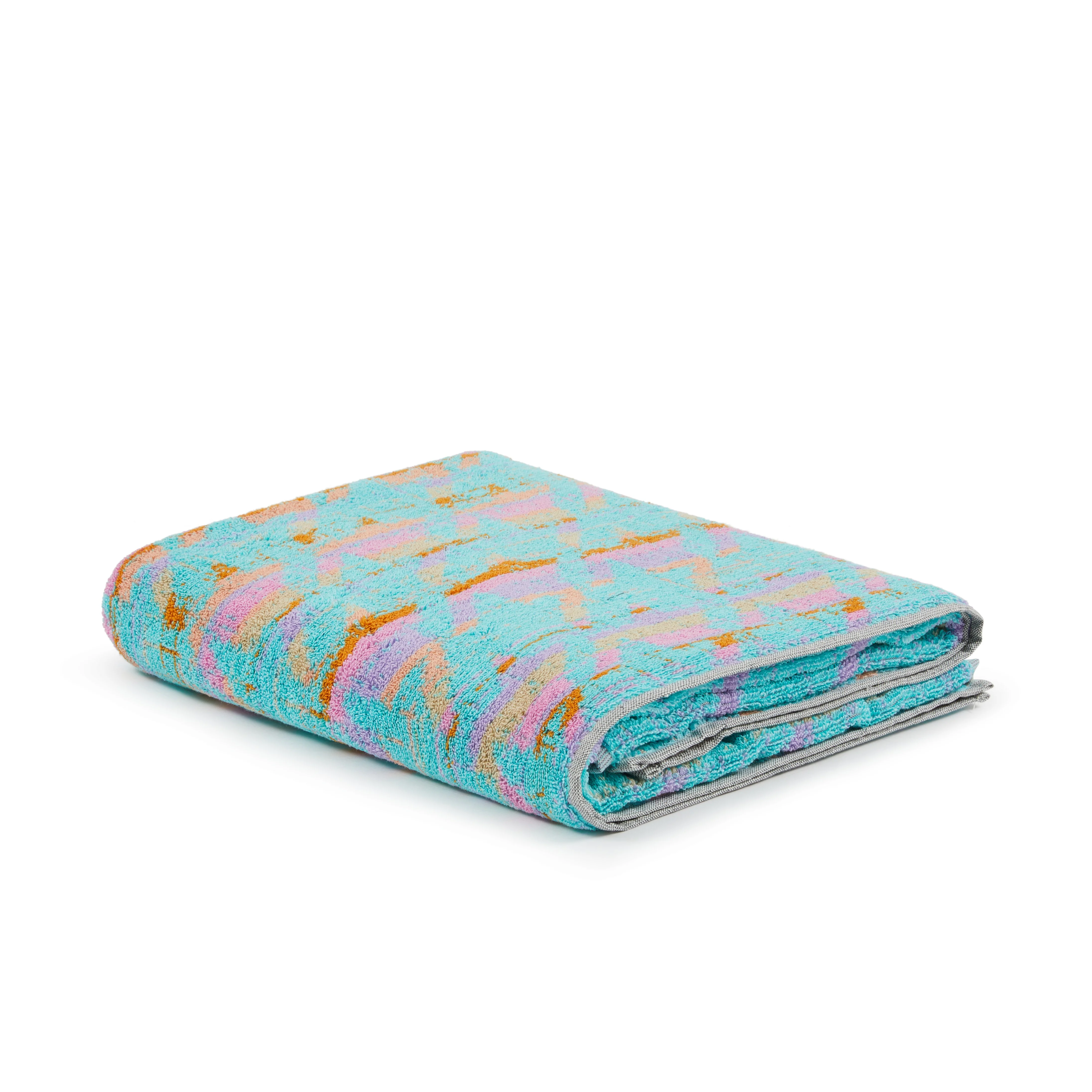 Telo Bagno In Spugna Glamour 95X150 Turchese Carrara