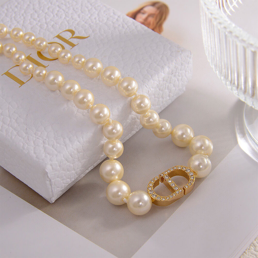 DIOR PEARL NECKLACE - Top Club